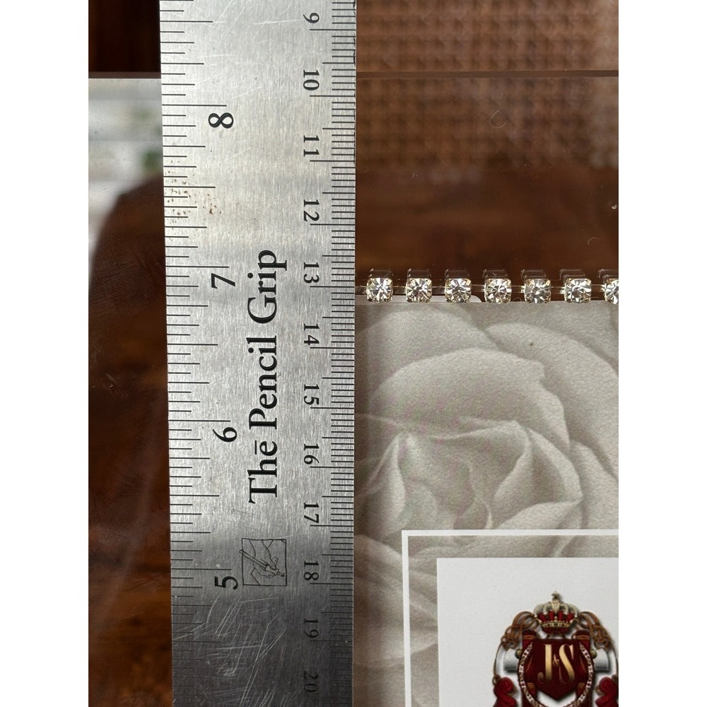Swarovski Crystal Flower Glass PhotoFrame 4x6 Keepsake Gift Special Occasion NEW - Picture 9 of 12
